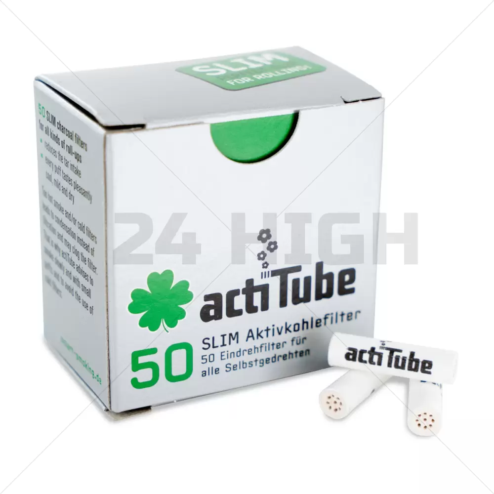 ActiTube Aktivkohlefilter Slim 50 pezzi