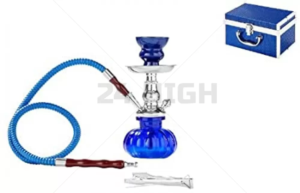 Shisha 1 Tubo Custodia da viaggio Blu