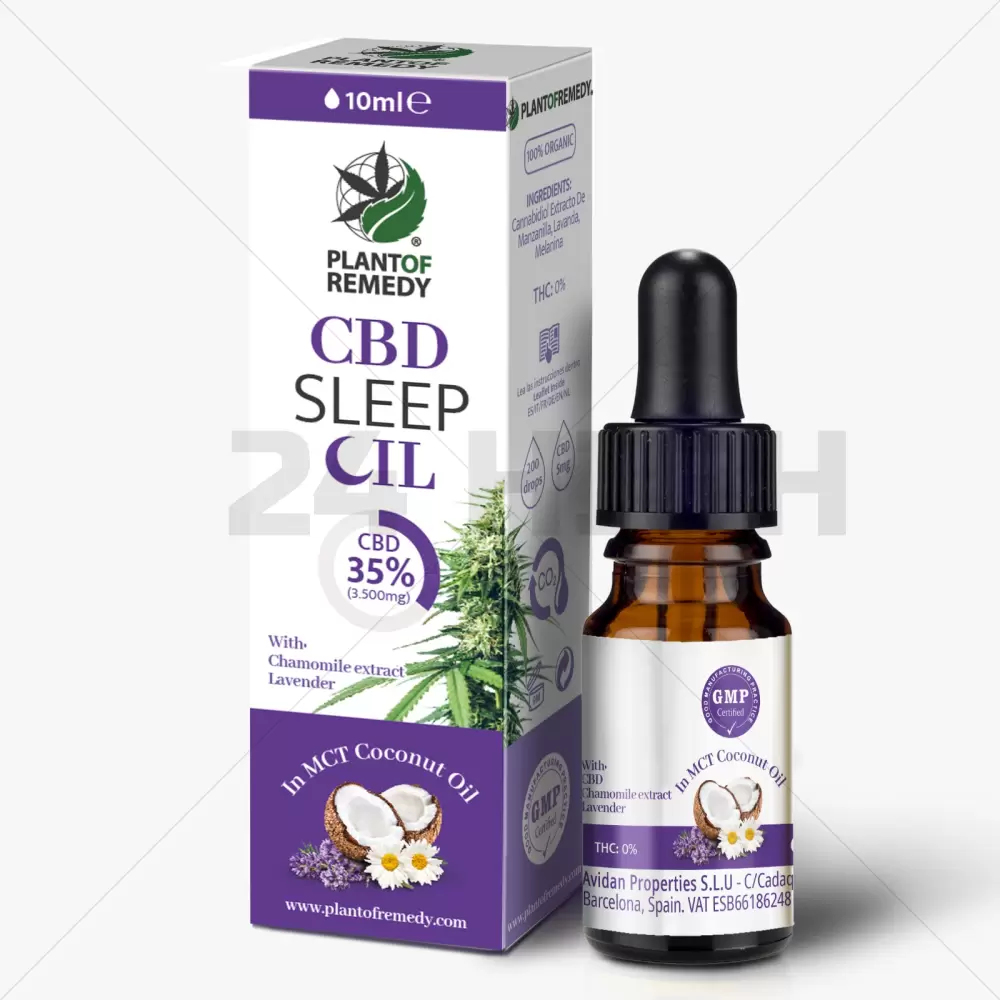 Pianta del rimedio con olio di cocco - 35% CBD Sleep (3500mg)