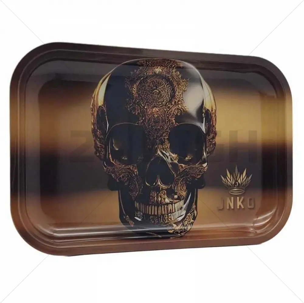 Vassoio rotante XXL | 29x19cm | Luxury Art Series | Design 5 | Golden Skull 2