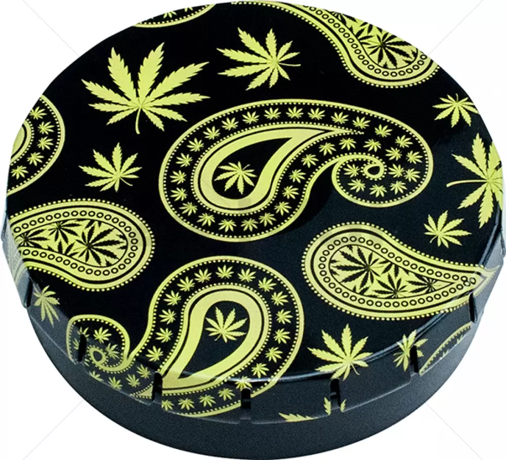 Scatola Click-Clack (Ø 5,5 cm) Paisley Weed